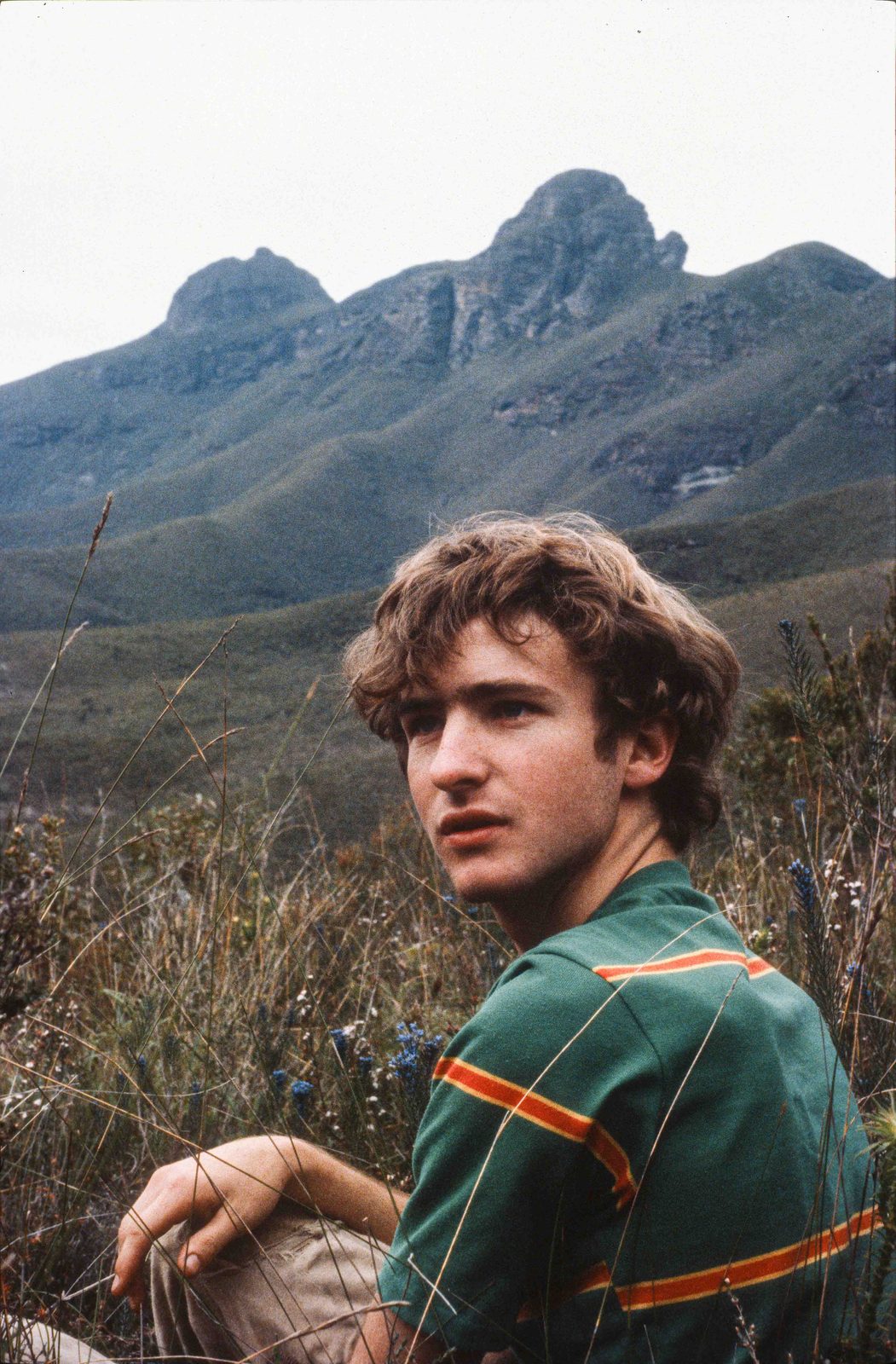 The author on the northern plain, with the Arrows behind.